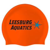 Leesburg Aquatics - Swimoutlet PO26495558 (ORG/02) - Wrinkle-Free Silicone Swimming Cap