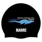 Lampeter-Strasburg YMCA Otters - Swimoutlet PO68636 (BLK/03/P) - Wrinkle-Free Silicone Swimming Cap