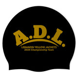 ADL - 2025 Lebanon CO - Swimoutlet PO17848385 (BLK/01) - Wrinkles Free Silicone Swimming Cap