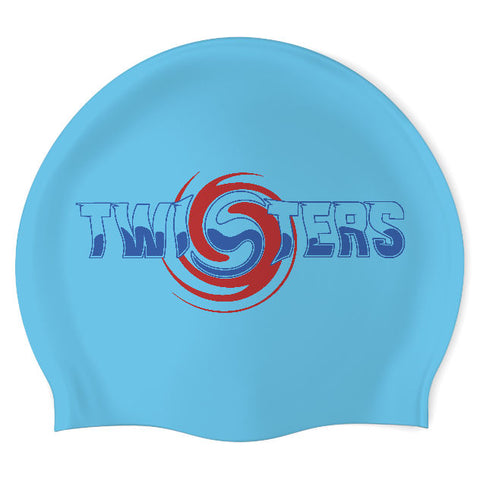 Twin Creeks Twisters - Swimoutlet PO78974 (LIB/02) - Wrinkle-Free Silicone Swimming Cap