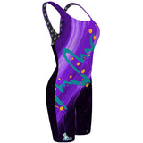 Dundas Seahawks - Purple V2 - Classic Strap Long Knee Women Jammer