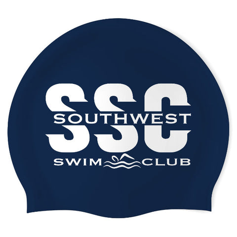 Southwest Swim Club - Swimoutlet PO25506128 (NBL/01) - Wrinkle-Free Silicone Swimming Cap
