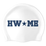 Hamilton-Wenham Regional HS - Swimoutlet PO25648011 (WHT/01) - Wrinkle-Free Silicone Swimming Cap