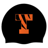 Tenafly High School - Swimoutlet 25598176 (BLK-04) - Wrinkle-Free Silicone Swimming Cap