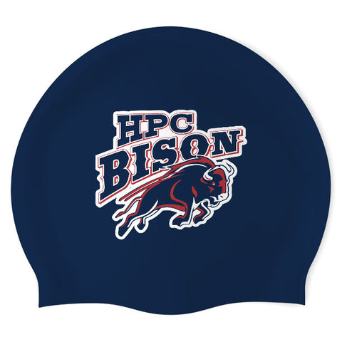 High Point Central Bison - Swimoutlet PO25711548 (NBL/02) - Wrinkle-Free Silicone Swimming Cap