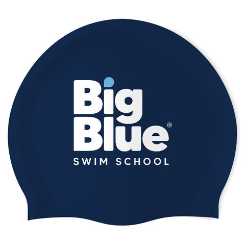 Big Blue Swim School - Swimoutlet PO76174 (NBL/02) - Wrinkle-Free Silicone Swimming Cap