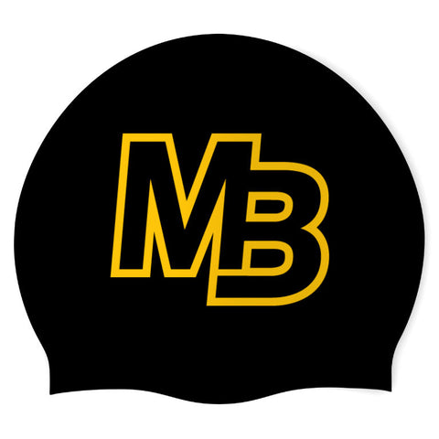 Mission Bay High Swim Team – Swimoutlet 78598 (BLK-01) - Wrinkle-Free Silicone Swimming Cap