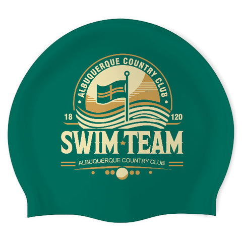Albuquerque Country Club - Swimoutlet PO76343 (DGR/02) - Wrinkle-Free Silicone Swimming Cap