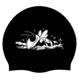 Girard High School Swim Team - Swimoutlet PO25589938 (BLK/01) - Wrinkle-Free Silicone Swimming Cap