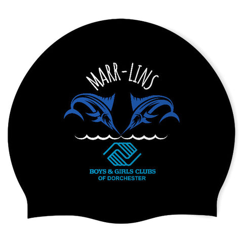 Boys & Girls Clubs of Dorchester - Swimoutlet PO25999740 (BLK/03) - Wrinkle-Free Silicone Swimming Cap