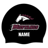 Menomonie HS Boys' Swim Team - Swimoutlet PO25768851 (BLK/04/P) - Wrinkle-Free Silicone Swimming Cap