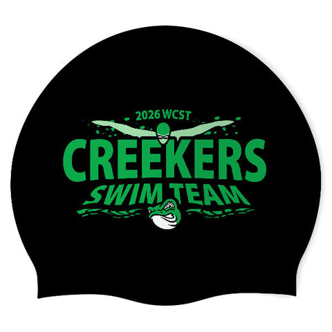 Walnut Creek Swim Team - Swimoutlet PO26185074 (BLK/03) - Wrinkle-Free Silicone Swimming Cap