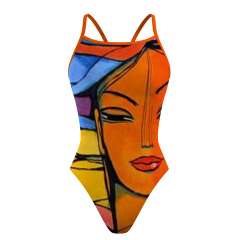 Cesar Valverder - Sunback Naranja - Sunback Tank Swimsuit