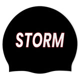 Storm Aquatics - Swimoutlet PO11834 (BLK/02) - Wrinkle-Free Silicone Swimming Cap