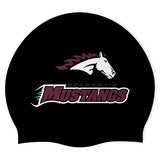 Menomonie HS Boys' Swim Team - Swimoutlet PO25768851 (BLK/04) - Wrinkle-Free Silicone Swimming Cap
