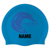 Wayne Waves Swim Team - Swimoutlet PO71247 (LIB/01/P) - Wrinkle-Free Silicone Swimming Cap