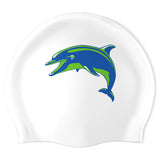 Willow Creek Dolphins - Swimoutlet PO26283913 (WHT/02) - Wrinkle-Free Silicone Swimming Cap