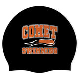 Charles City YMCA - Swimoutlet PO25748703 (BLK/02) - Wrinkle-Free Silicone Swimming Cap