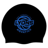 Lyons Aquatics - Swimoutlet PO43398 (BLK/01) - Wrinkle-Free Silicone Swimming Cap