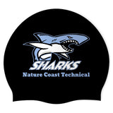 Nature Coast Technical - Swimoutlet PO25368028 (BLK/03) - Wrinkle-Free Silicone Swimming Cap