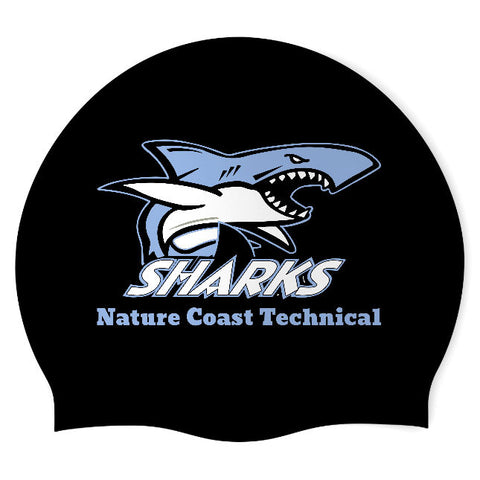 Nature Coast Technical - Swimoutlet PO25368028 (BLK/03) - Wrinkle-Free Silicone Swimming Cap