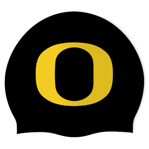 University of Oregon Club Swim - Swimoutlet PO25610469 (BLK/01) - Wrinkle-Free Silicone Swimming Cap
