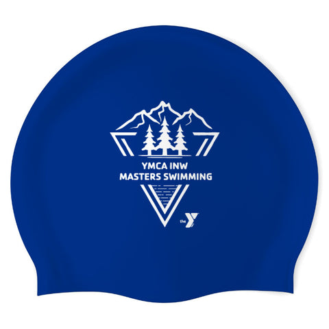 YMCA INW Masters Swimming INAM – Swimoutlet 61964 (RBL-01) - Wrinkle-Free Silicone Swimming Cap