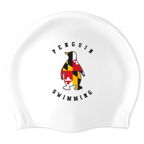 Aberdeen Penguins - Swimoutlet PO2943-0066 (WHT/03) - Wrinkle-Free Silicone Swimming Cap