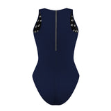 Making Waves - Solid Women's Waterpolo Swimsuit Classic Cut