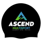 Ascend Multisport - Swimoutlet PO26101750 (BLK/04) - Wrinkle-Free Silicone Swimming Cap