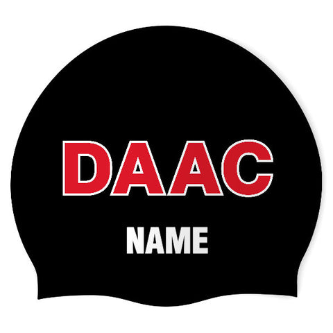 Dover Area Aquatic Club - Swimoutlet PO26233459 (BLK/02/P) - Wrinkle-Free Silicone Swimming Cap