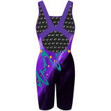 Dundas Seahawks - Purple V2 - Classic Strap Long Knee Women Jammer