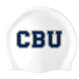 California Baptist University - Swimoutlet PO25675723 (WHT/02) - Wrinkle-Free Silicone Swimming Cap