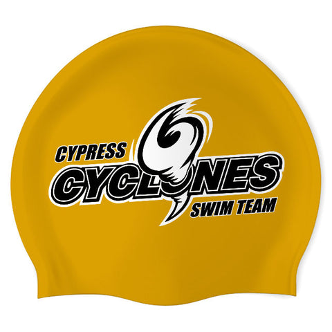 Cypress Cyclones - Swimoutlet PO24994254 (MGL/02) - Wrinkle-Free Silicone Swimming Cap