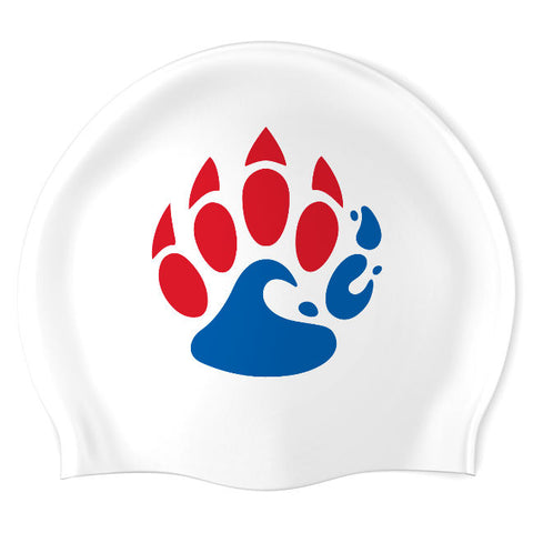 Buchanan High School - Swimoutlet PO37845 (WHT/02) - Wrinkles Free Silicone Swimming Cap