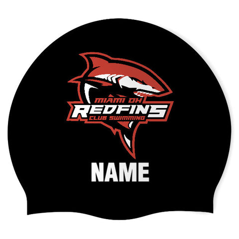 Redfins Club Swim - Swimoutlet PO25950350 (BLK/02/P) - Wrinkle-Free Silicone Swimming Cap