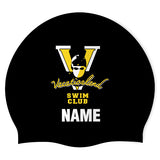 Vacationland Swim Club - Swimoutlet PO2943-0160 (BLK/02/P) - Wrinkle-Free Silicone Swimming Cap