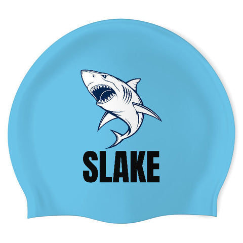 Silverlake Sharks Masters - Swimoutlet PO45752 (LIB/03) - Wrinkle-Free Silicone Swimming Cap