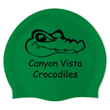 Canyon Vista Crocodiles - Swimoutlet PO25143228 (KEL/01) - Wrinkle-Free Silicone Swimming Cap
