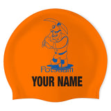 Potsdam Booster Club - Swimoutlet PO22863935 W/NAME (Orange/1) - Custom Silicon Swimcap