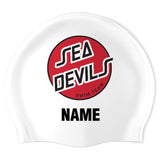 Danville Sea Devils - Swimoutlet PO2943-0147 (WHT/02/P) - Wrinkle-Free Silicone Swimming Cap
