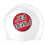 Danville Sea Devils - Swimoutlet PO2943-0147 (WHT/02) - Wrinkle-Free Silicone Swimming Cap