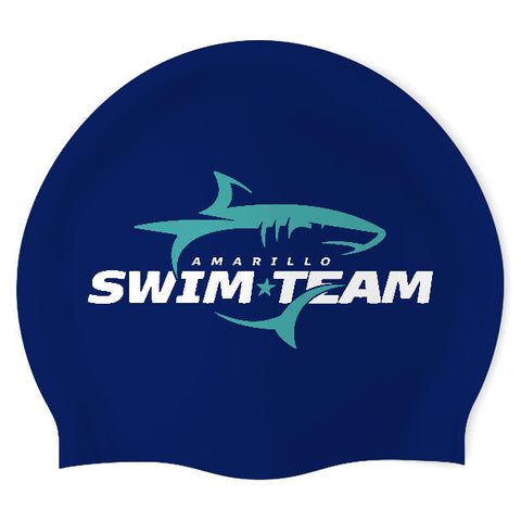 Amarillo Swim Team, Inc - Swimoutlet PO34003 (NBL/02) - Wrinkle-Free Silicone Swimming Cap