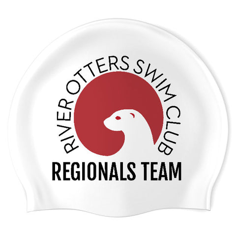 RIVER OTTERS SWIM CLUB - Swimoutlet PO25946405 (WHT/02) - Wrinkle-Free Silicone Swimming Cap