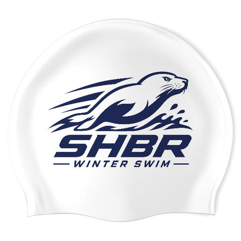 SHBR Winter Swim - Swimoutlet PO26604377 (WHT/01) - Wrinkle-Free Silicone Swimming Cap