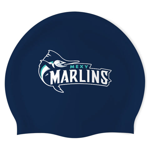 Mexy Marlins - Swimoutlet PO17854610 (NBL/03) - Wrinkles Free Silicone Swimming Cap