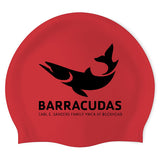 Carl E. Sanders Barracudas - Swimoutlet PO46216 (RED/01) - Wrinkle-Free Silicone Swimming Cap