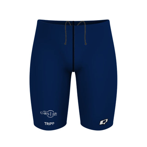 Lima Christian School - Solid Jammer Swimsuit - PERSONALIZED