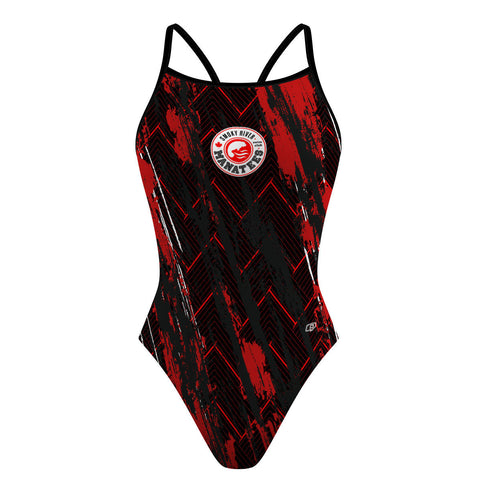 Smoky River. Manatees - Skinny Strap Swimsuit