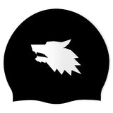 Wolf Head Logo - Swimoutlet PO25755747 (BLK/01) - Wrinkle-Free Silicone Swimming Cap